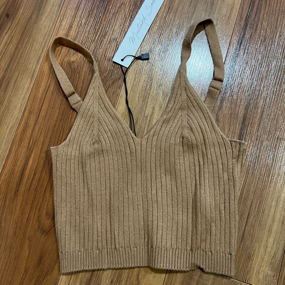 Skinny strap crop top - size Small